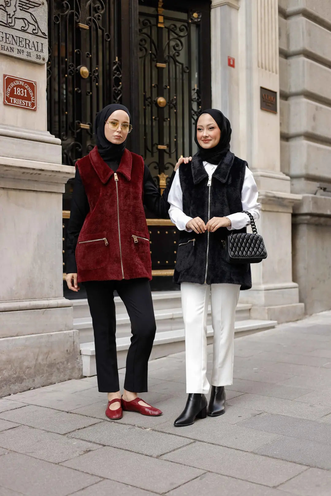 Angora Fermuarlı Yelek