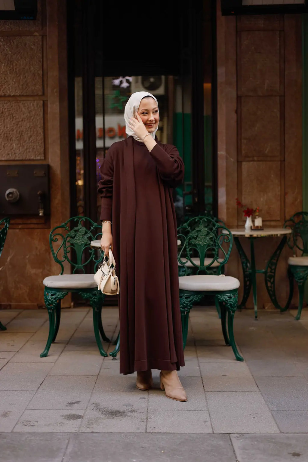 İkili Mia Elbise Takım - Hırka Modelli