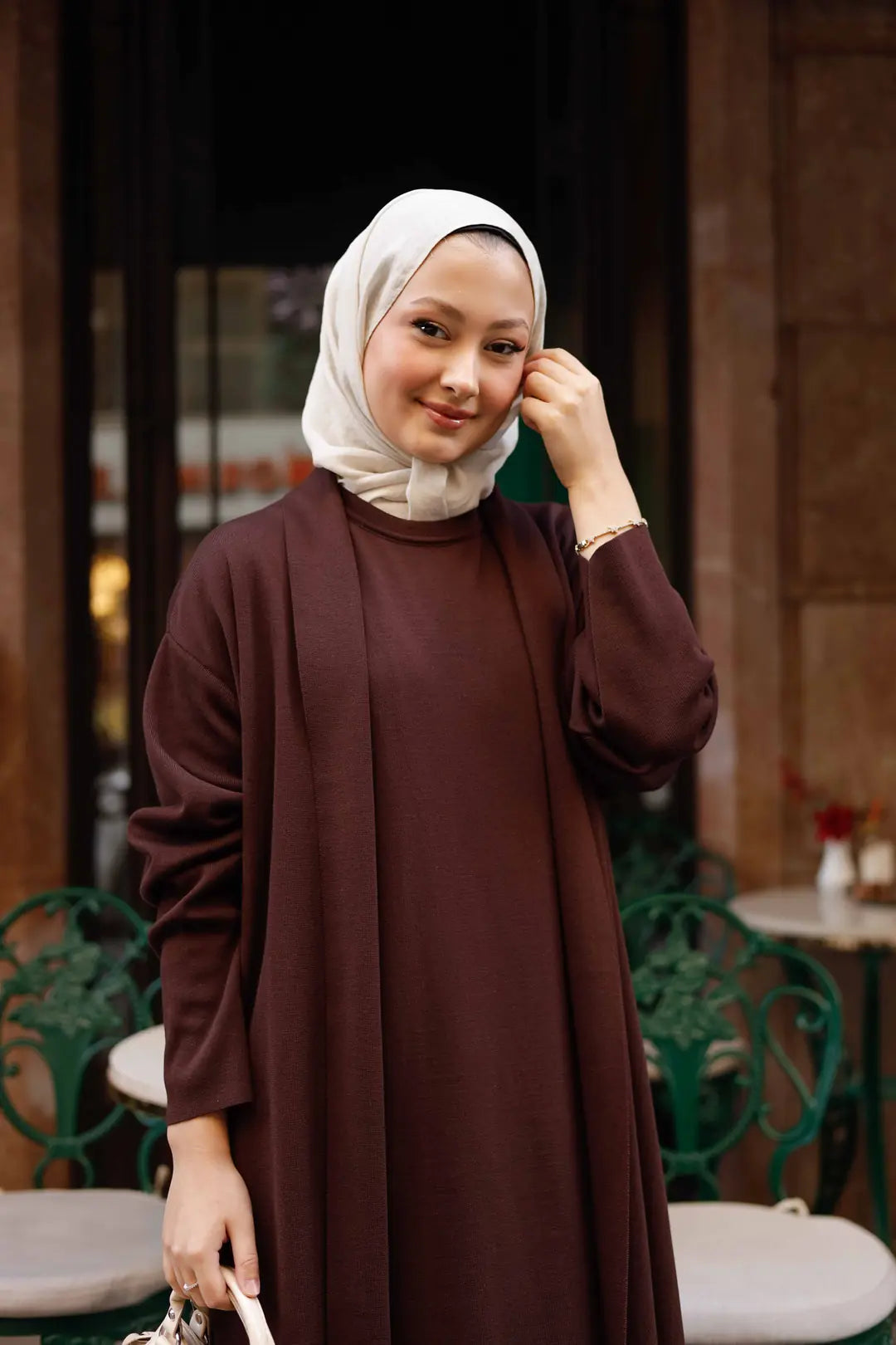İkili Mia Elbise Takım - Hırka Modelli