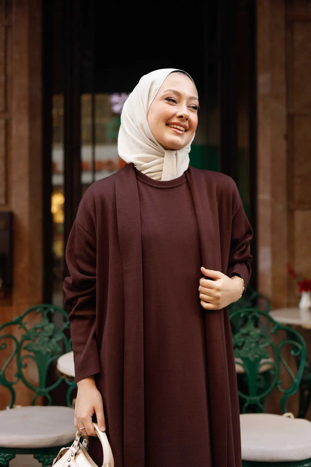 İkili Mia Elbise Takım - Hırka Modelli