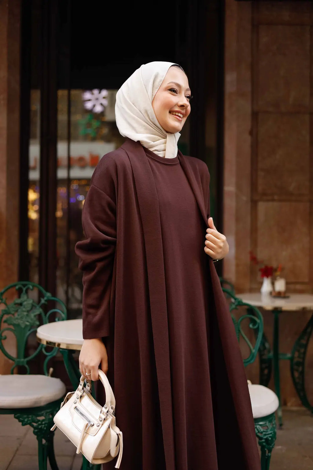 İkili Mia Elbise Takım - Hırka Modelli