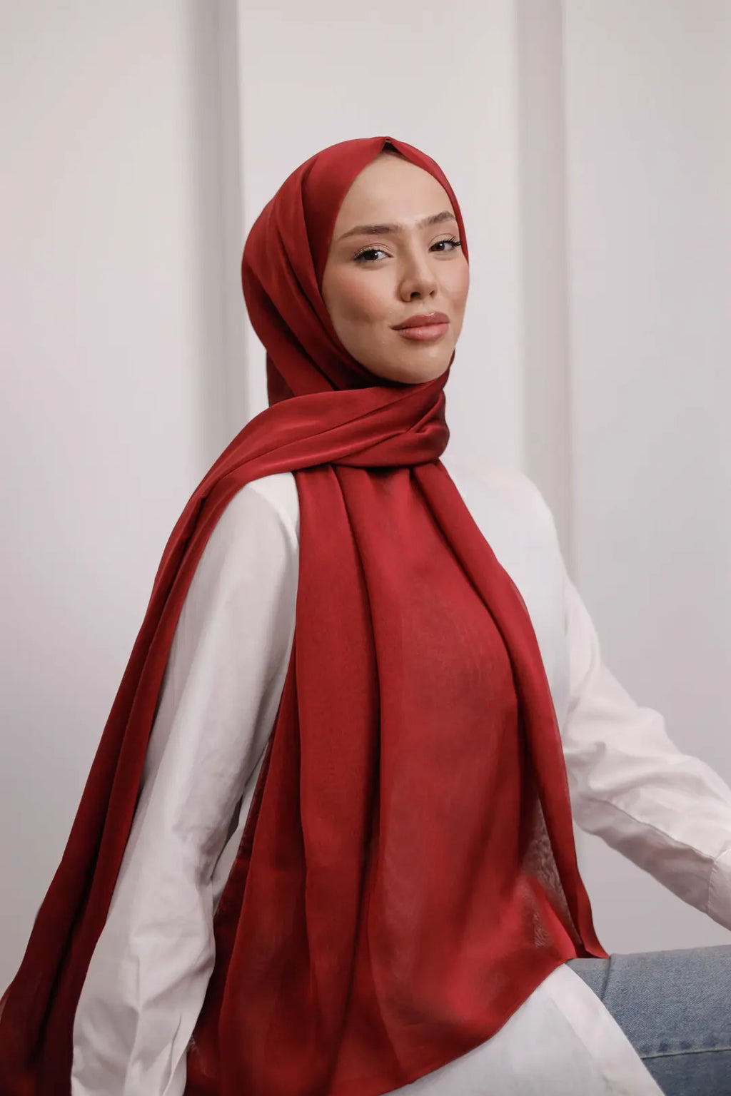 Janjanlı Şifon Eşarp Şal