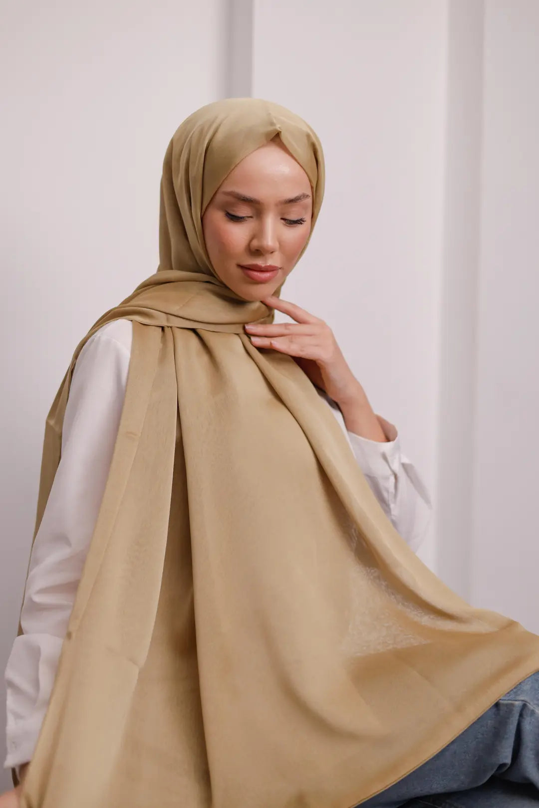 Janjanlı Şifon Eşarp Şal