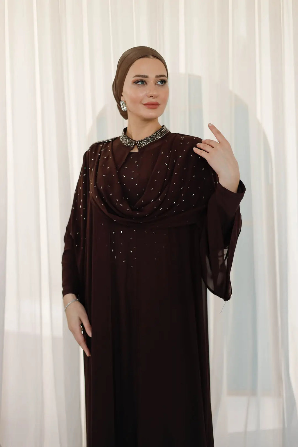 Taşlı Drapeli İkili Takım