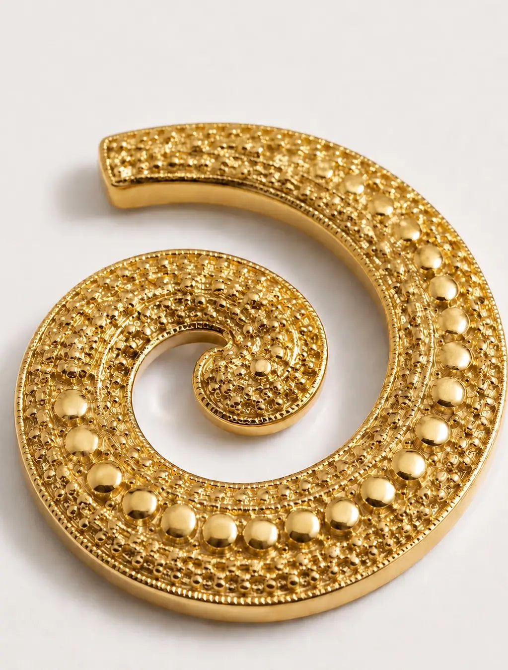 Voluta Spiral Motifli Kolye Küpe Takımı